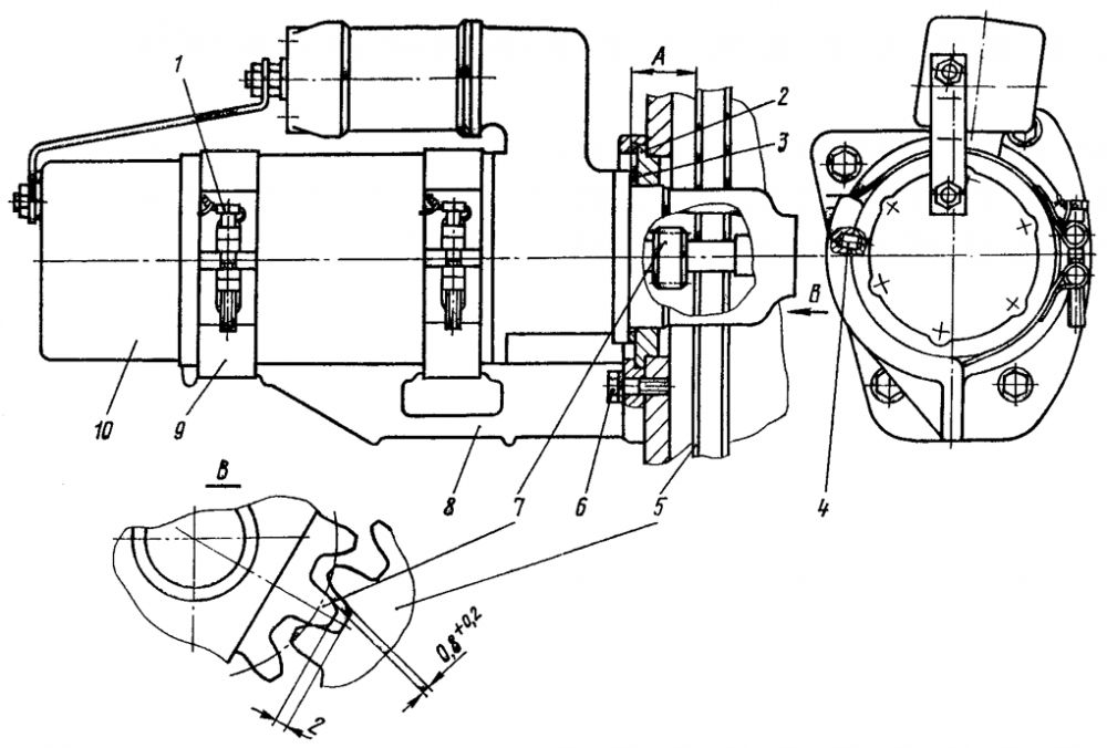 Электростартерный запуск дизеля