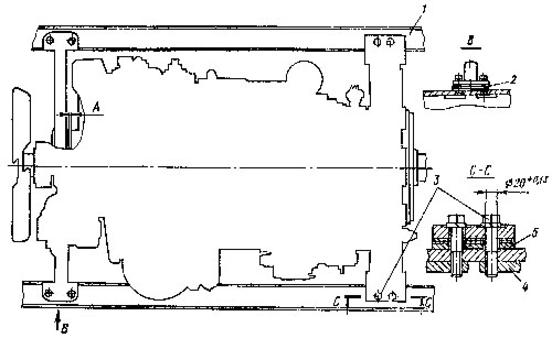 Снятие и установка двигателя