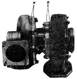Нанесение меток на корпусах компрессора, турбины и среднего корпуса
